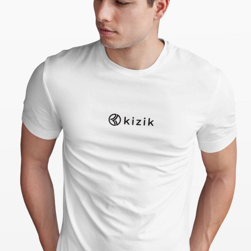 Kizik Men's White Shirt - Black Kizik Logo