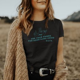 Kizik Women's Black Illustrative Shirt - Black Kizik Women's Black Illustrative Shirt - Black