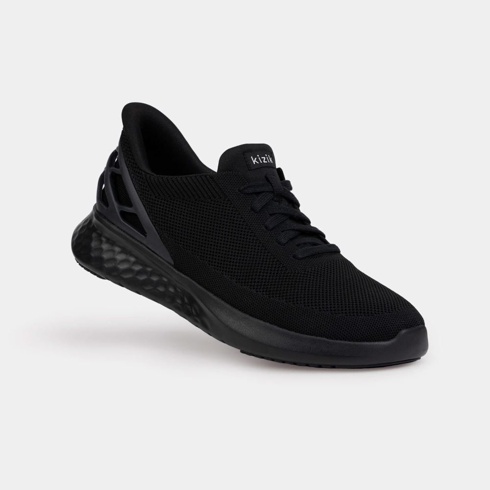 Kizik Men's Athens - Black (Black Outsole)