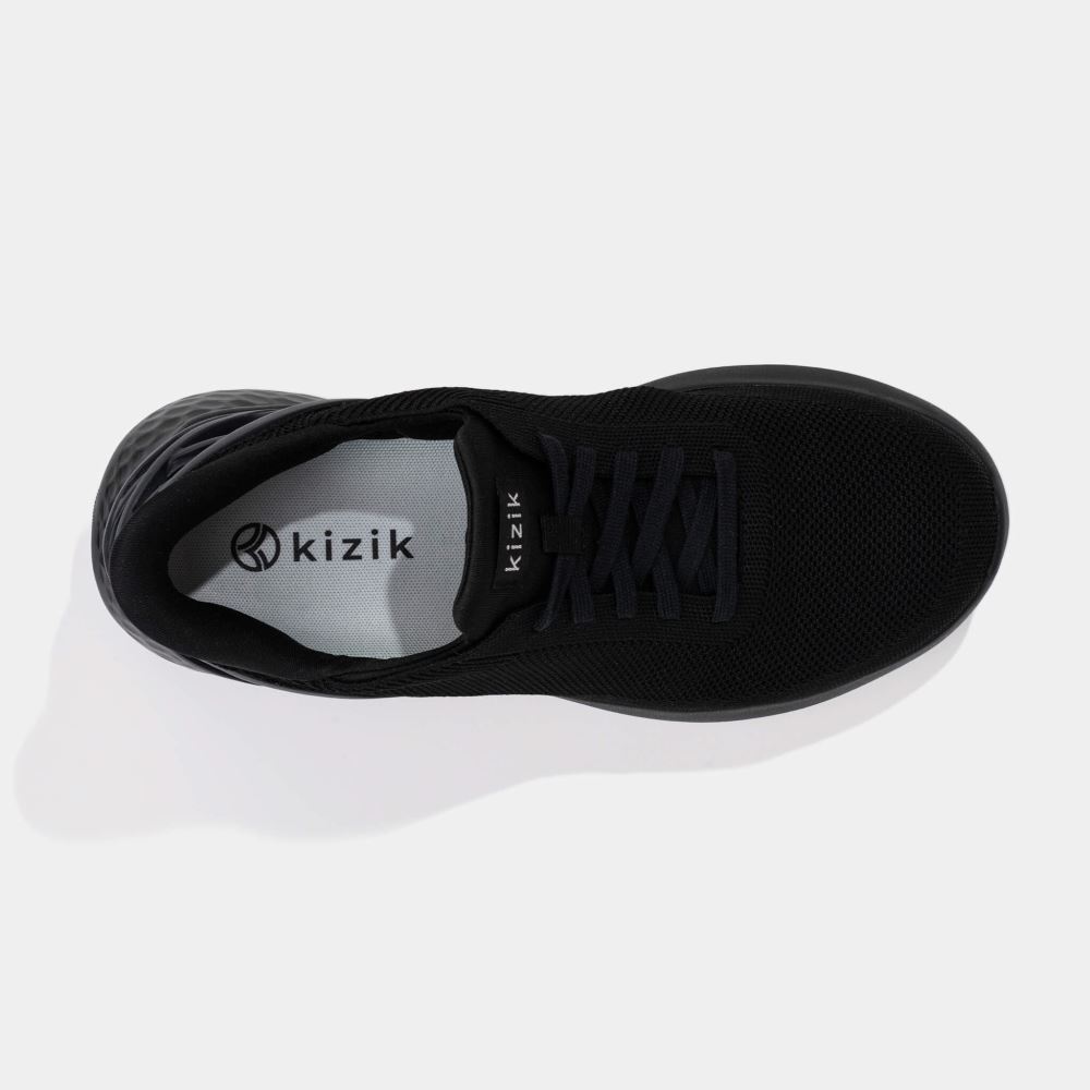 Kizik Men's Athens - Black (Black Outsole)