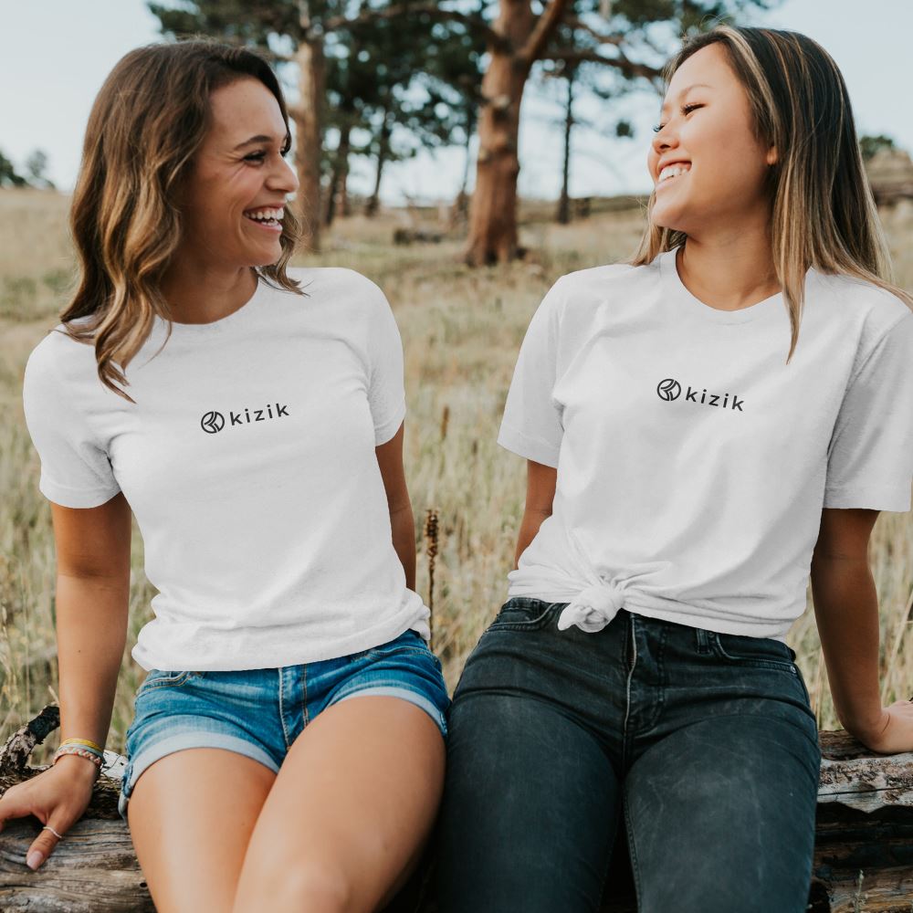 Kizik Women's White Shirt - Black Kizik Logo