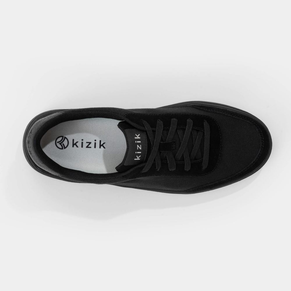 Kizik Men's Prague - Black (Black Outsole)