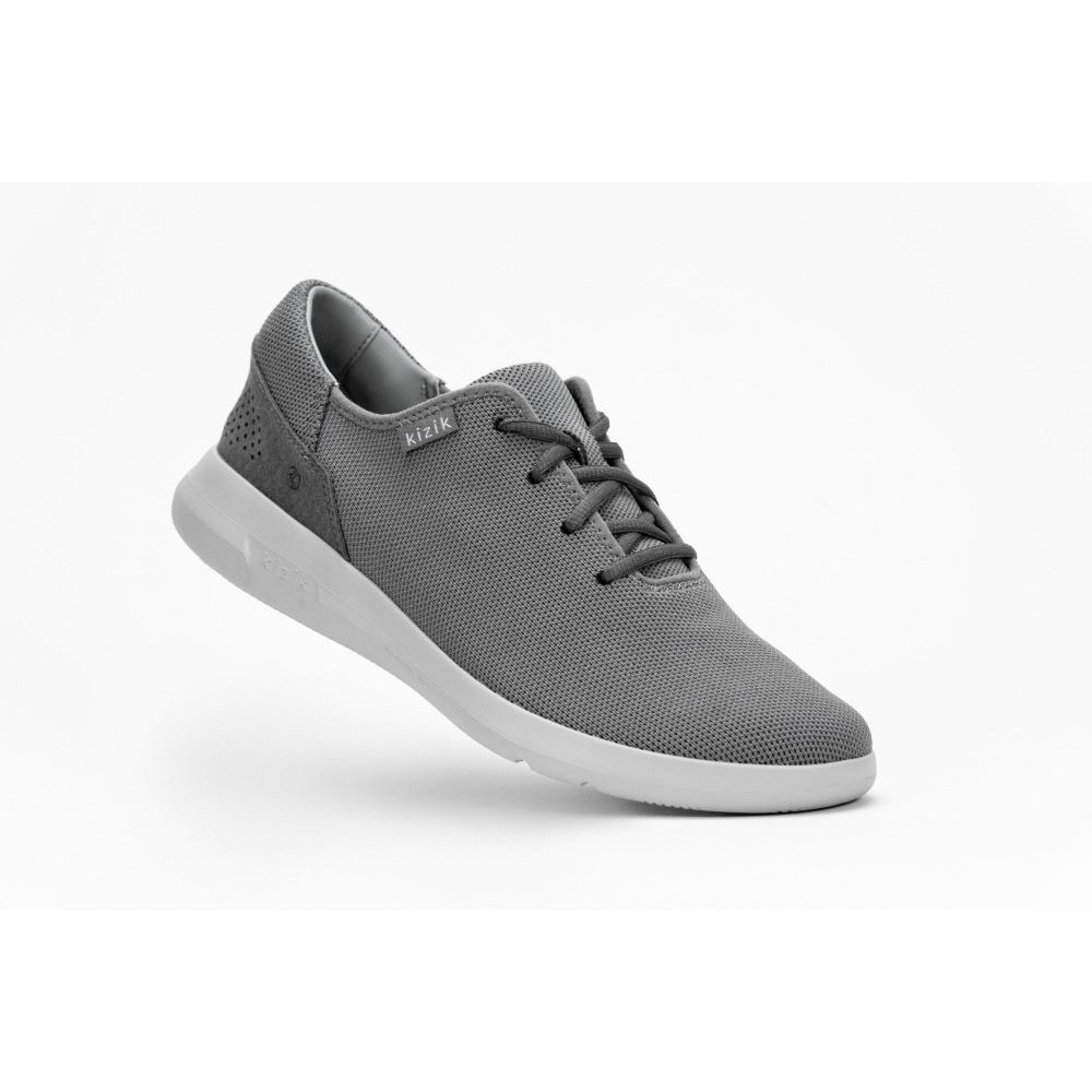 Kizik Men's Madrid Eco Knit - Light Grey Grey Outsole