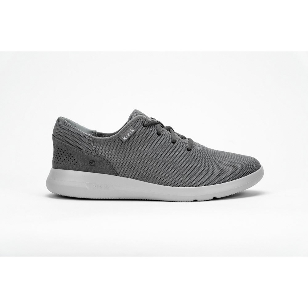 Kizik Men's Madrid Eco Knit - Light Grey Grey Outsole
