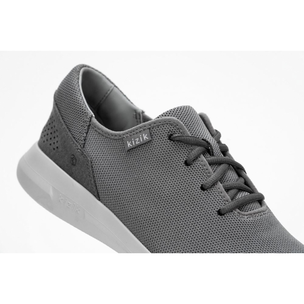 Kizik Men's Madrid Eco Knit - Light Grey Grey Outsole